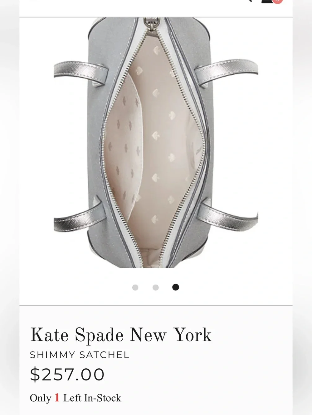 kate spade shimmy glitter